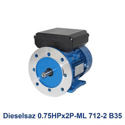 الکتروموتور تک فاز دیزل ساز Dieselsaz 0.75HPx2P-ML 712-2 B35