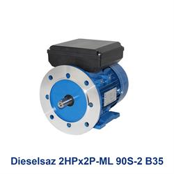 الکتروموتور تک فاز دیزل ساز Dieselsaz 2HPx2P-ML 90S-2 B35