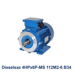 الکتروموتور سه فاز دیزل ساز Dieselsaz 4HPx6P-MS 112M2-6 B34