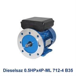 الکتروموتور تک فاز دیزل ساز Dieselsaz 0.5HPx4P-ML 712-4 B35