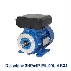 الکتروموتور تک فاز دیزل ساز Dieselsaz 2HPx4P-ML 90L-4 B34