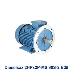 الکتروموتور سه فاز دیزل ساز Dieselsaz 2HPx2P-MS 90S-2 B35