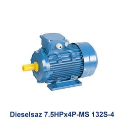 الکتروموتور سه فاز دیزل ساز Dieselsaz 7.5HPx4P-MS 132S-4