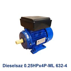 الکتروموتور تک فاز دیزل ساز Dieselsaz 0.25HPx4P-ML 632-4