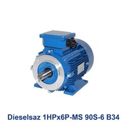 الکتروموتور سه فاز دیزل ساز Dieselsaz 1HPx6P-MS 90S-6 B34